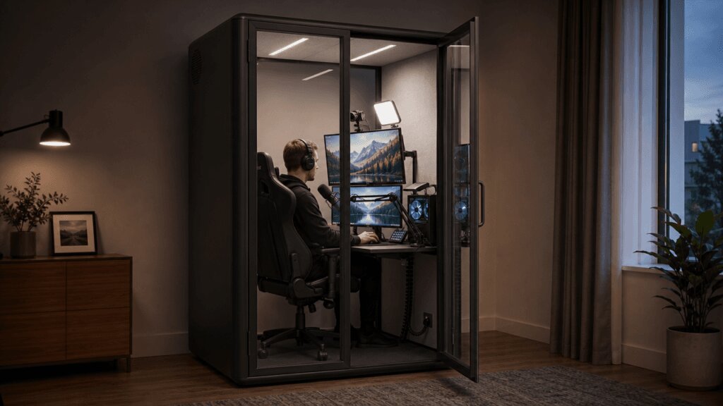 Geluidsdichte VIP-gamingcabine